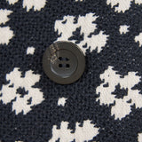 【shirocon】Flower Jacquard Wool Coat