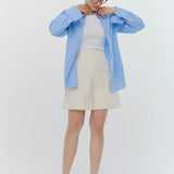 Mini Frill Stripe Shirt