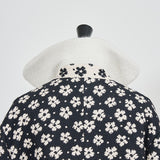【shirocon】Flower Jacquard Wool Coat
