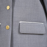 【shirocon】Chunky Tailored Jacket Gray