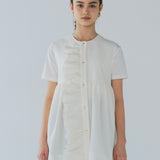 Double-Cross Frill Gilet