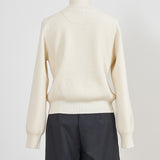 Bicolor Crew Neck Knit