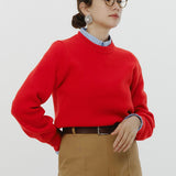 Bicolor Crew Neck Knit