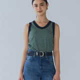Mini Striped U-Neck Tank Top