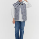 Puffy Weave Flare Blouse