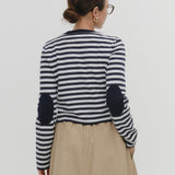 【yori】Milano Rib Border Short Knit