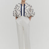 【shirocon】Camellia Stretch Dress Trousers
