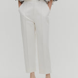 【shirocon】Camellia Stretch Dress Trousers