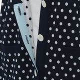 Marine Dot Knit Cardigan