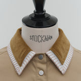 【yori】Blanket-Stitch Chino Shirt Jacket