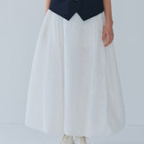 【shirocon】Downy Chiffon Skirt