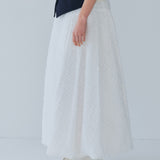 【shirocon】Downy Chiffon Skirt