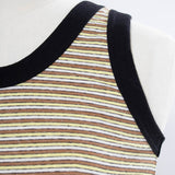 Mini Striped U-Neck Tank Top