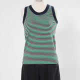 Mini Striped U-Neck Tank Top