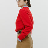 Bicolor Crew Neck Knit