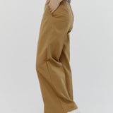Gabardine Baggy Wide Pants