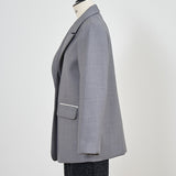 【shirocon】Chunky Tailored Jacket Gray