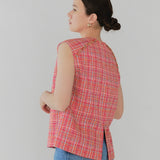 Check Tweed Vest