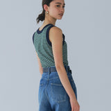 Mini Striped U-Neck Tank Top