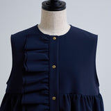Double-Cross Frill Gilet