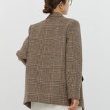 【shirocon】Chunky Tailored Jacket Check