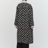 【shirocon】Flower Jacquard Wool Coat