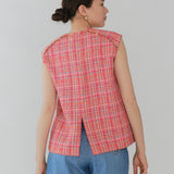 Check Tweed Vest