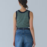 Mini Striped U-Neck Tank Top