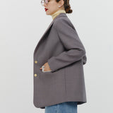 【shirocon】Chunky Tailored Jacket Gray