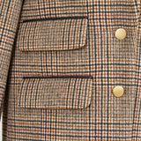 【shirocon】Chunky Tailored Jacket Check
