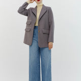 【shirocon】Chunky Tailored Jacket Gray