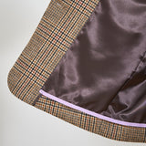 【shirocon】Chunky Tailored Jacket Check
