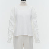 【shirocon】Mille Feuille Gathered Blouse