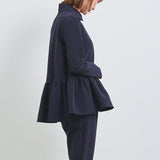 Round Collar Dress Blouse