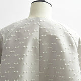 Ribbon Jacquard Tent Coat
