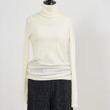 Back Open Turtleneck Cut-and-Sewn