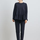 Pintuck Stretch Pants+