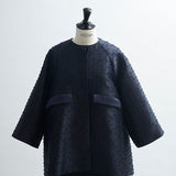 Ribbon Jacquard Tent Coat