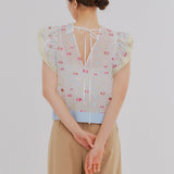 Lame Candy Color Blouse