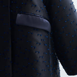 Ribbon Jacquard Tent Coat
