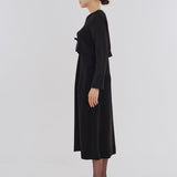 Sheer Sleeve Black Formal Set