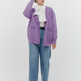 Compressed Wool Knit Cardigan