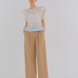 【shirocon】Double Tuck Baggy Pants