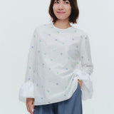 (yori) Blossom Balloon Cuff Blouse