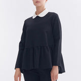 Round Collar Dress Blouse