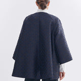 Ribbon Jacquard Tent Coat