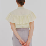 Scallop Sleeve Blouse