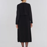 Sheer Sleeve Black Formal Set