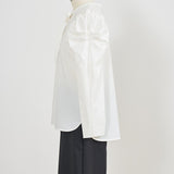 Tuck Shoulder Handsome Blouse Check