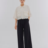 【shirocon】Double Tuck Baggy Pants